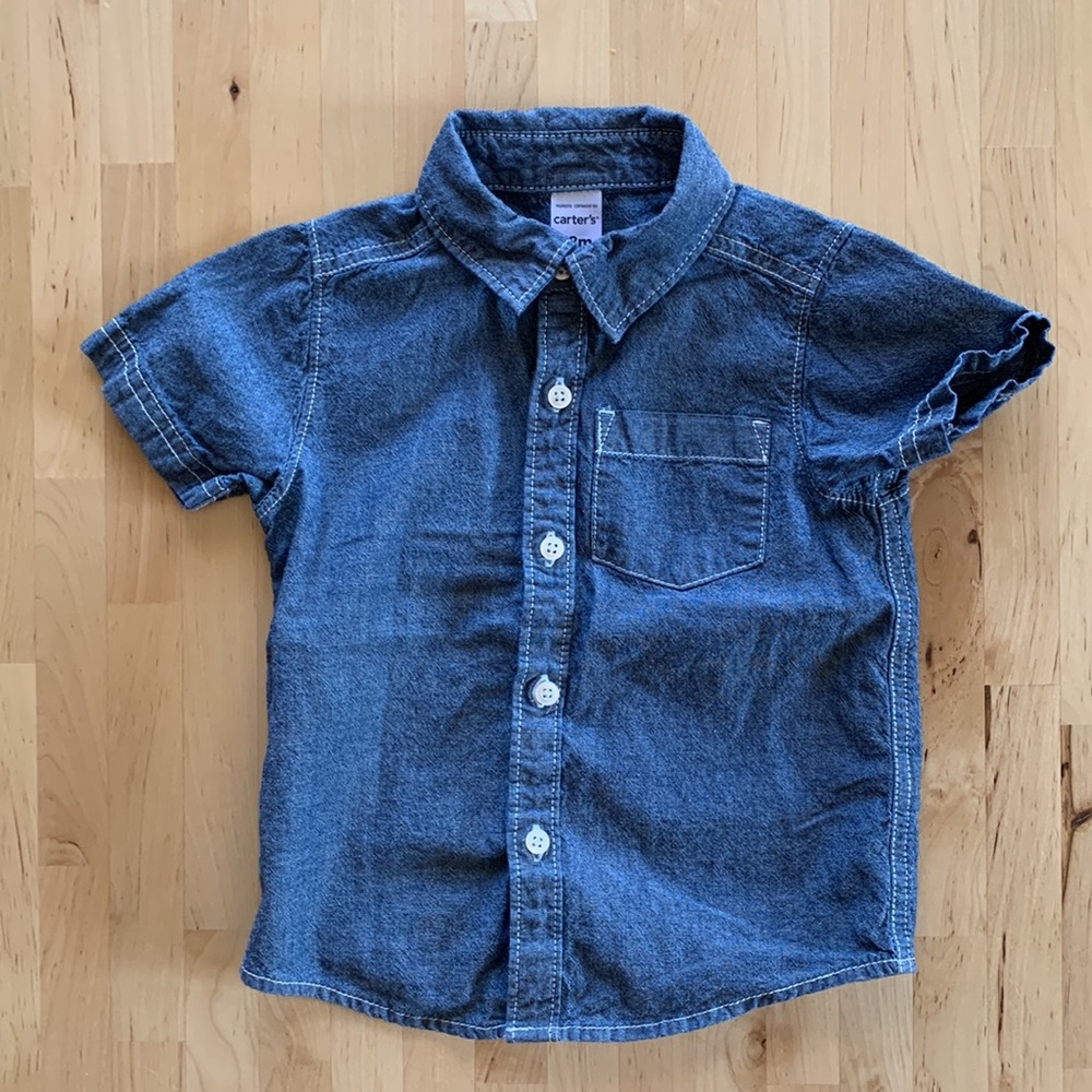 Carter’s 18M denim button up